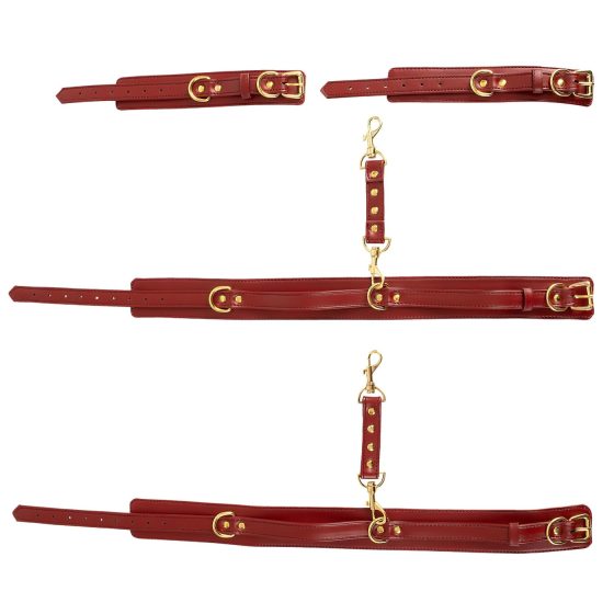 Bad Kitty - set pút pre stehná (červený)