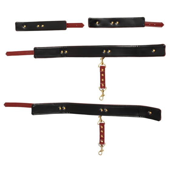 Bad Kitty - set pút pre stehná (červený)