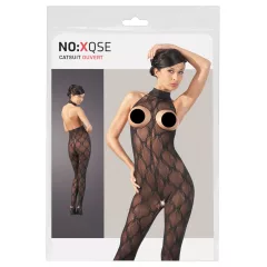 NO:XQSE - erotický overal s otvorenými prsiami - čipka