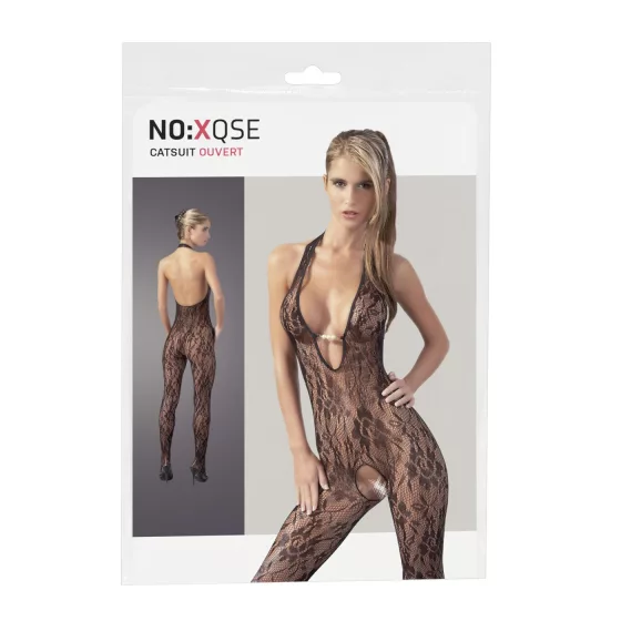 NO:XQSE - čipkovaný overal - perlové zdobenie - L/XL