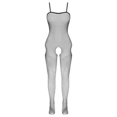   Cottelli Fantasy - čierne sieťované body s otvorenými bokmi a rozkrokom (S-L)