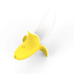   Lonely - dobíjací, vodotesný, banánový vibrátor (žlto-biely)