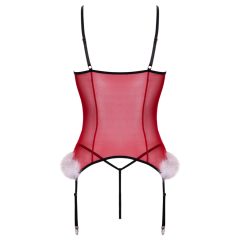 Cottelli - vianočná spodná bielizeň set - červená