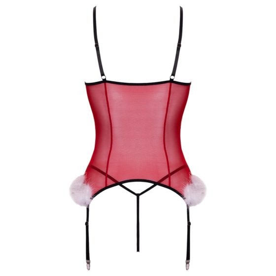 Cottelli - vianočná spodná bielizeň set - červená