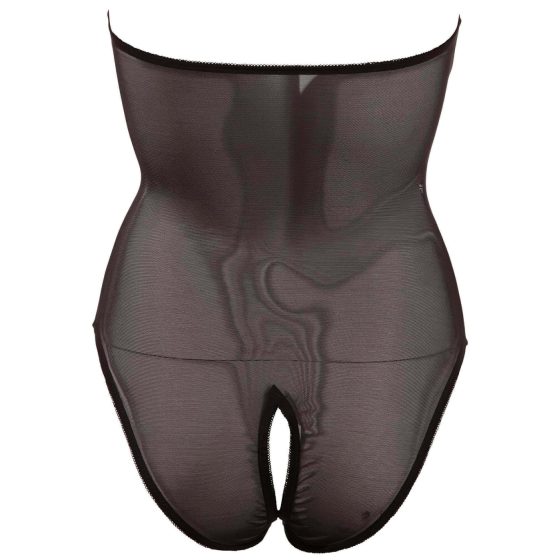 Abierta Fina - dámske body - lesklá čipka - čierna