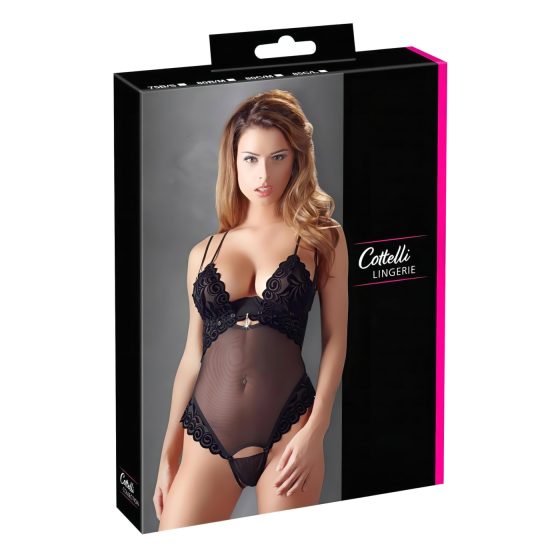 Cottelli - Zamatné kombinovateľné body (čierne)