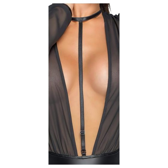 Noir - čierne, voľné body s pásikom okolo krku