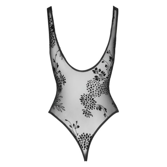 Noir - Priehľadné kvetinové body (čierne)