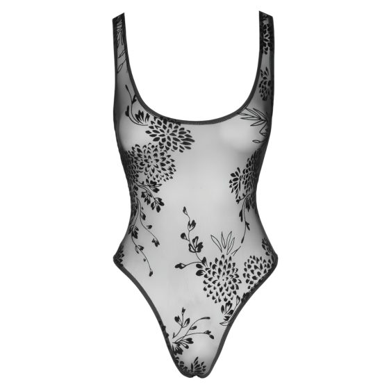 Noir - Priehľadné kvetinové body (čierne)