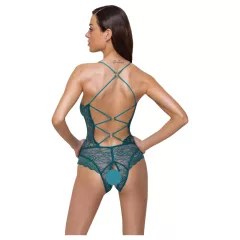 Cottelli - šnurovacie čipkované, otvorené body (zelené)