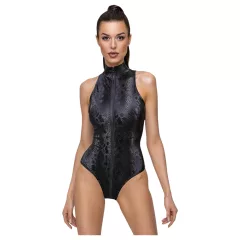 Cottelli Party - dámske body - hadia koža vzor - čierna