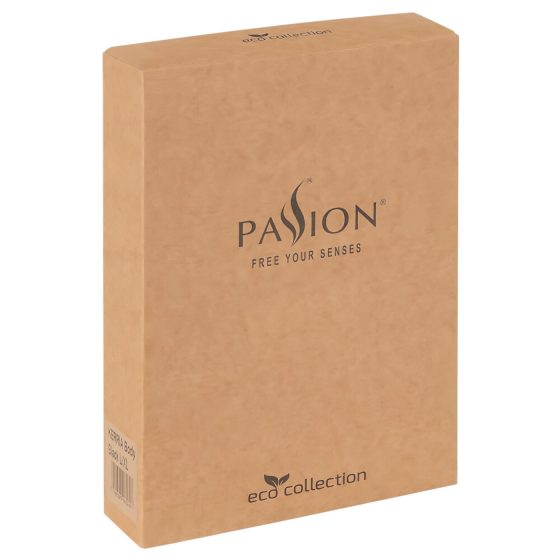 Passion Eco Zinnia - čipkované body s nízkym výstrihom (čierne) 