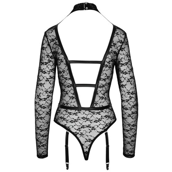 Cottelli - priehľadné body s remienkami (čierne)