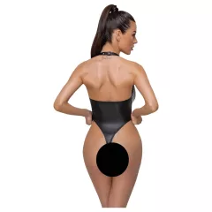 Cottelli Party - lesklé body s golierom na krk - čierne