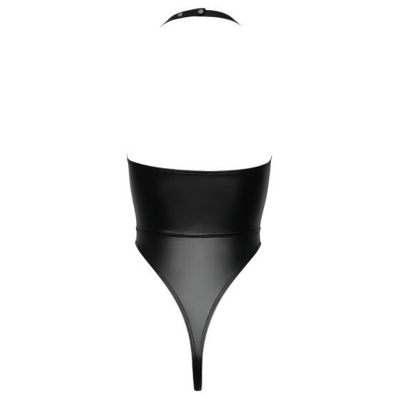 Cottelli Party - lesklé body s golierom na krk - čierne - M