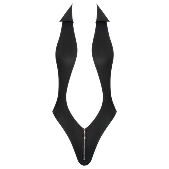 Cottelli - dámske body s golierom - čierne