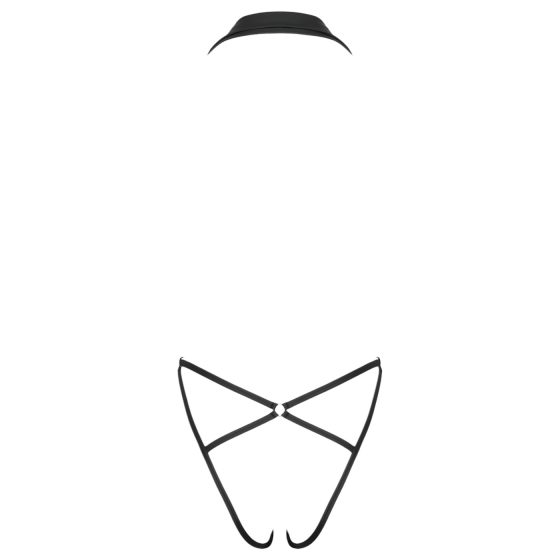 Cottelli - dámske body s golierom - čierne