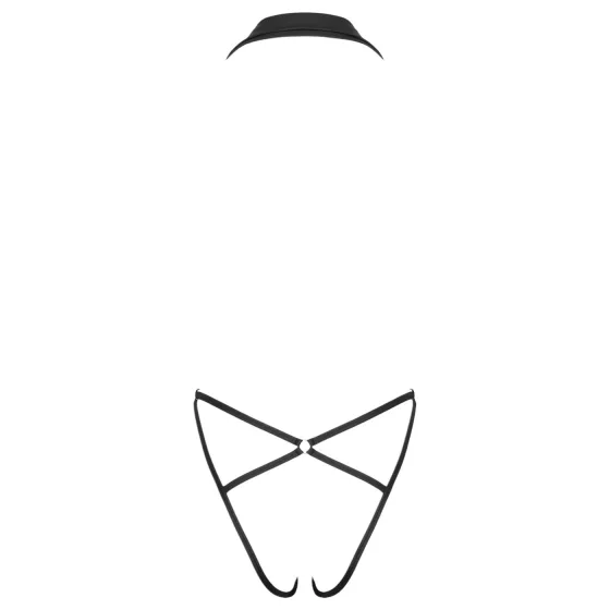 Cottelli - dámske body s golierom - čierne - M/L