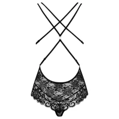 Obsessive - čipkované body - sexy strih - čierna