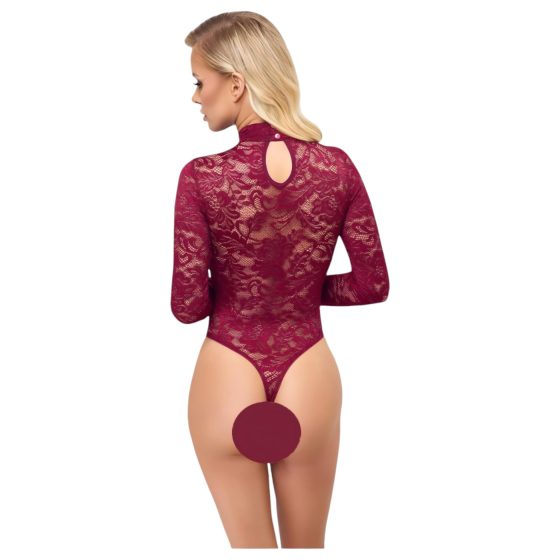 Cottelli - priehľadné čipkované body (červené)