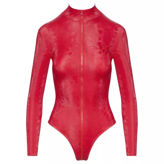 Cottelli - erotické body - hadí vzor - červené