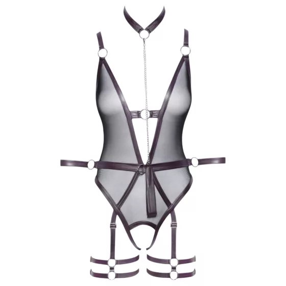 Cottelli Bondage - otvorené body a putá na ruky (čierne)