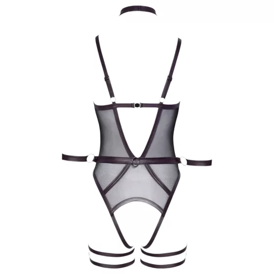 Cottelli Bondage - otvorené body a putá na ruky (čierne) - L