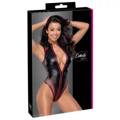 Cottelli - sieťované body so zipsom (čierne)