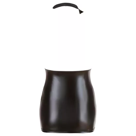 Cottelli - dámske mini šaty - golier na krk - čierne - XL