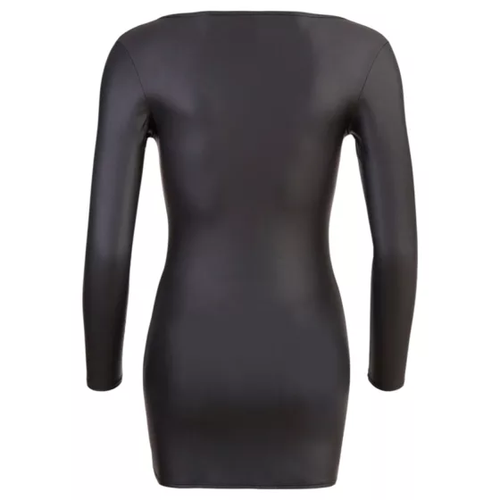 Cottelli - erotické šaty - zips so štrasmi - čierne