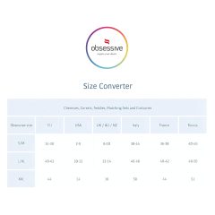   Obsessive - dámska erotická košieľka a tangá - červená