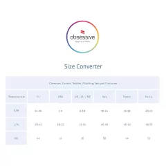 Obsessive - priesvitné mini šaty a tangá - čierna