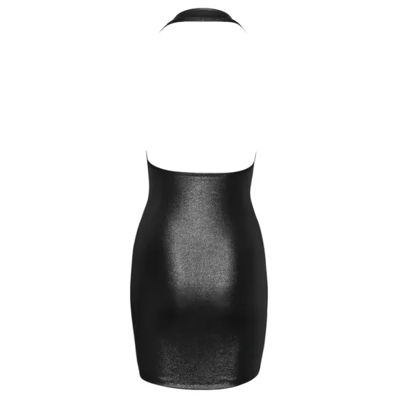 Cottelli Party - mini šaty na krk - strieborné - L