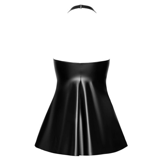 Noir - mini šaty s potlačou hadej kože (čierne)