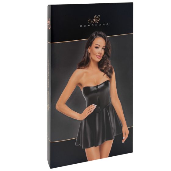 Noir Libido - matné mini šaty (čierne)