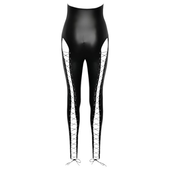 Cottelli Party - čierny halter kombiné s korzetovým šnurovaním - XL