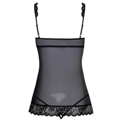 Kissable - otvorená babydoll (čierna)