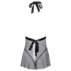 Kissable - babydoll s golierom - čipka - čierna