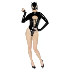 Black Velvets - dámske body s dlhým rukávom - čierne - M