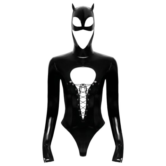 Black Velvet - celotelový Batwoman overall (čierny)