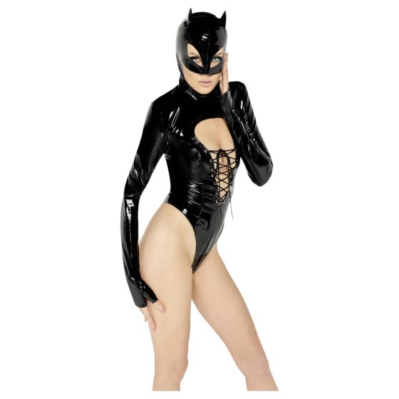 Black Velvet - celotelový Batwoman overall (čierny)