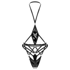 Obsessive Keira Lise - otvorené, ramienkové body (čierne)