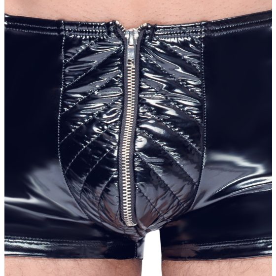 Black Level - pánske krátke nohavice s rebrovaným pásikom (čierne)