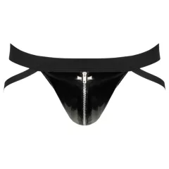 Black Level - pánske jock slipy so zipsom - čierne - M