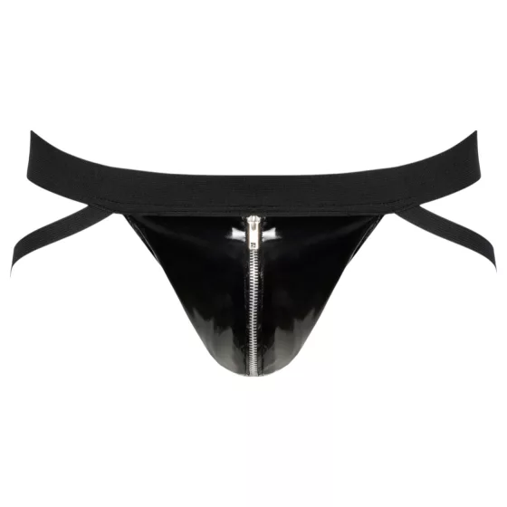 Black Level - jockstrap so zipsom (čierny) - XXL
