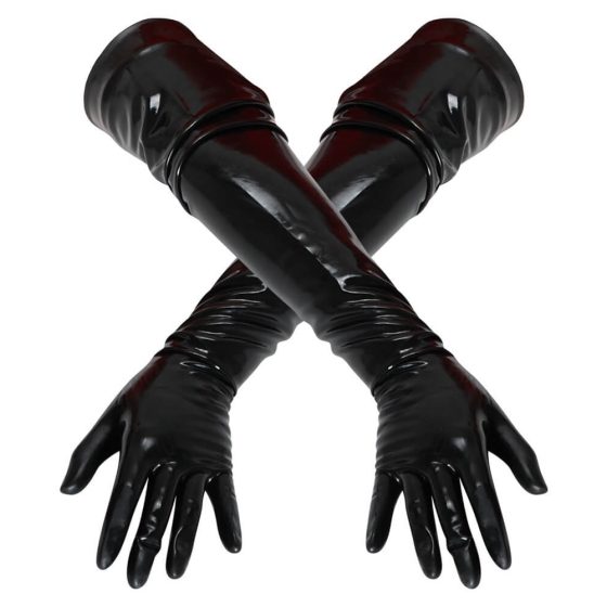 LATEX - dlhé univerzálne rukavice (čierne)