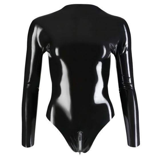 LATEX - dámske body s dlhými rukávmi (čierne)