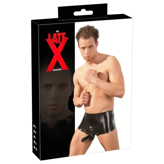 Late X boxer + návlek na penis (čierny)