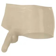   LATEX - boxerky s návlekom na penis - latex - prírodná farba