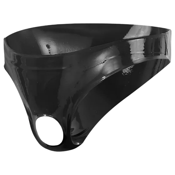 LATEX - pánske latexové slipy - čierne - S-L